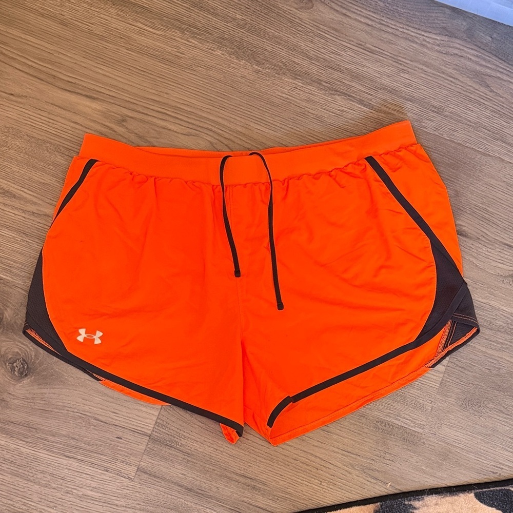 Under Armour Women's Bright Orange Athletic Shorts